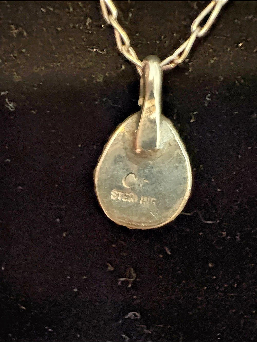 Sterling Silver and turquoise Pendant Necklace - Picture 7 of 8